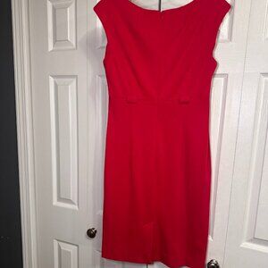 Calvin Klein Sleeveless Crepe Sheath Dress Boysenberry (Pink) Women's 2-4 EUC